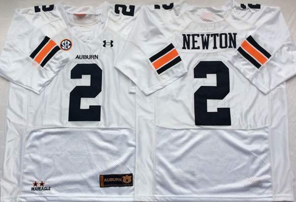 Auburn Tigers NEWTON #2 White NCAA Football Jersey