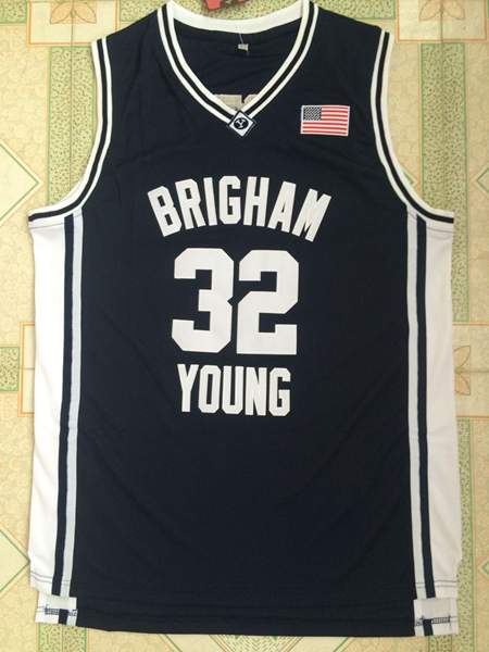 BYU Cougars FREDETTE #32 Dark Blue NCAA Basketball Jersey