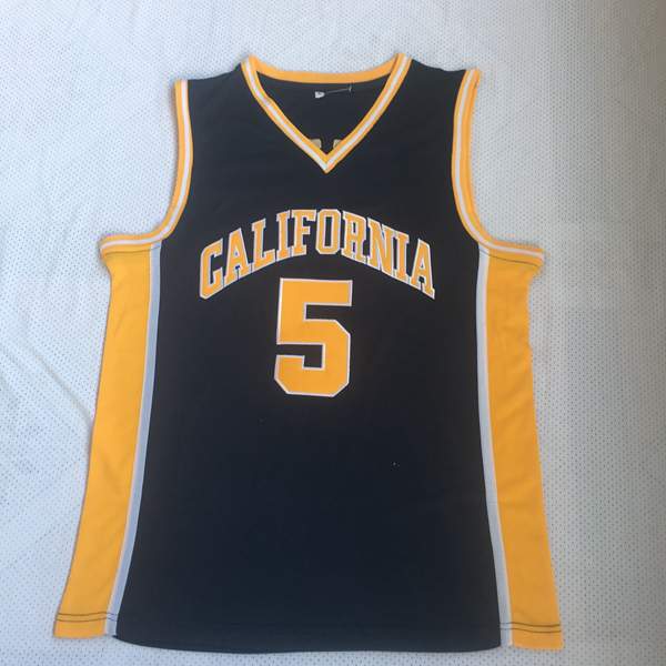 California Golden Bears KIDD #5 Dark Blue NCAA Basketball Jersey