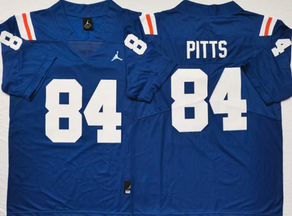 Florida Gators PITTS #84 Blue NCAA Football Jersey 02