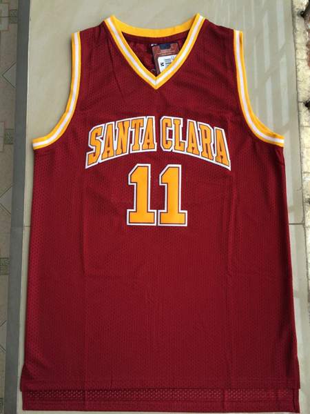 Santa Clara Broncos NASH #11 Red NCAA Basketball Jersey