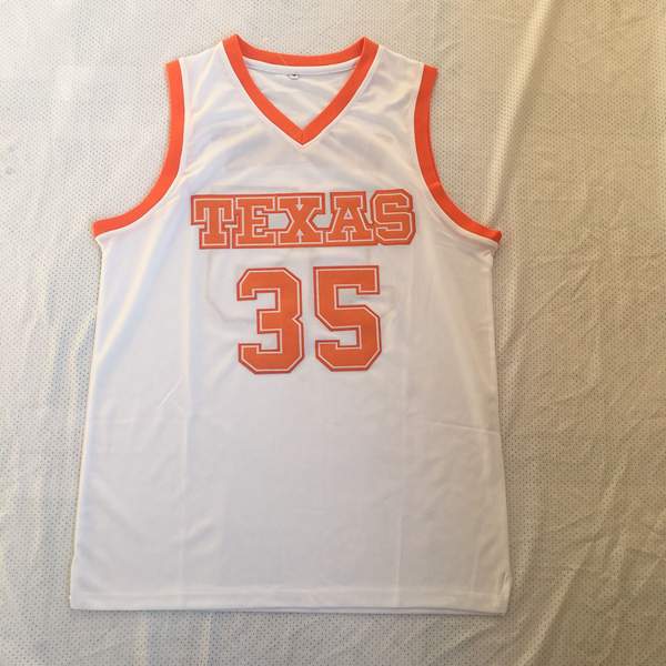 Texas Longhorns DURANT #35 White NCAA Basketball Jersey