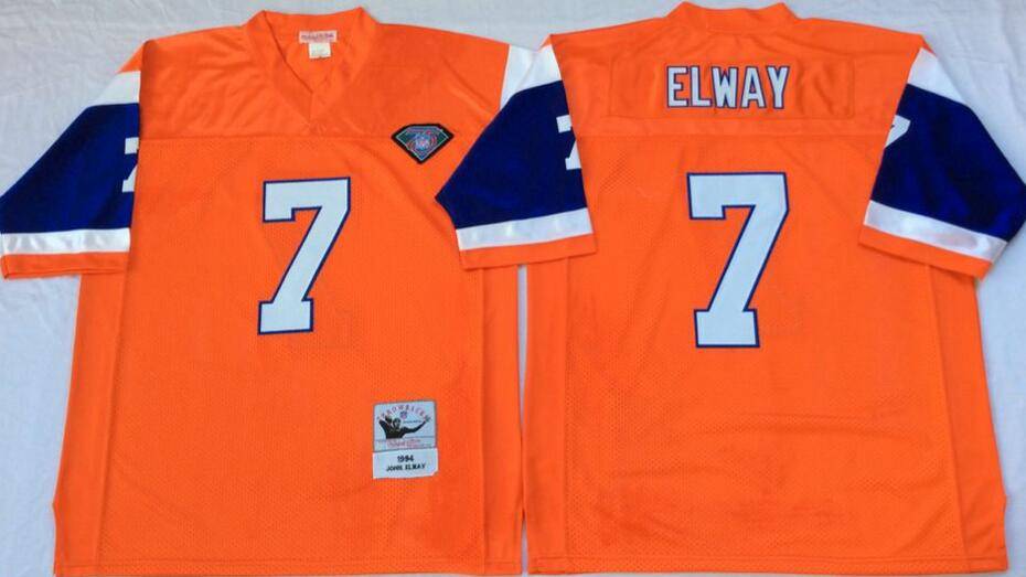 Denver Broncos Orange Retro NFL Jersey