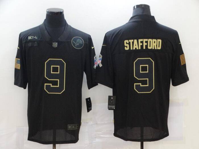 Detroit Lions Black Gold Salute To Service NFL Jersey