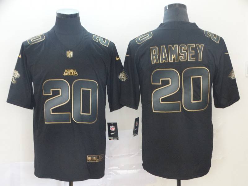 Jacksonville Jaguars Black Gold Vapor Limited NFL Jersey