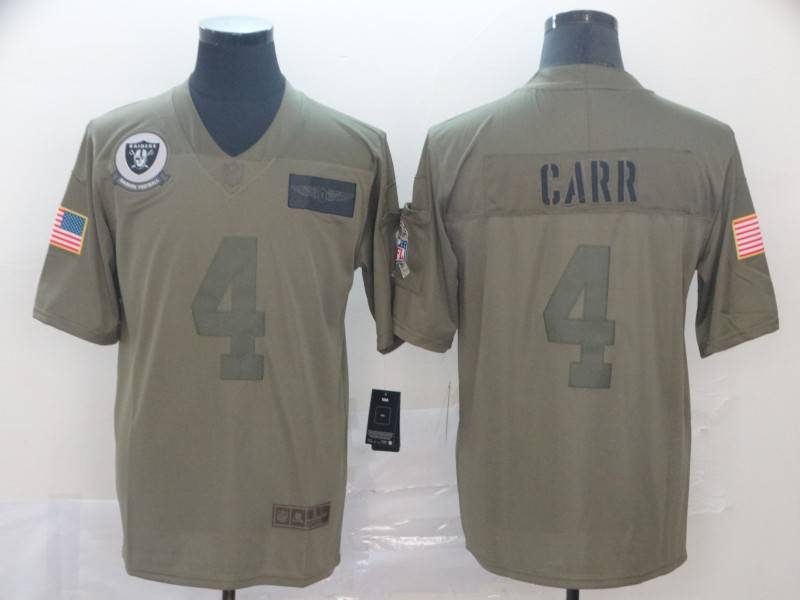 Las Vegas Raiders Olive Salute To Service NFL Jersey