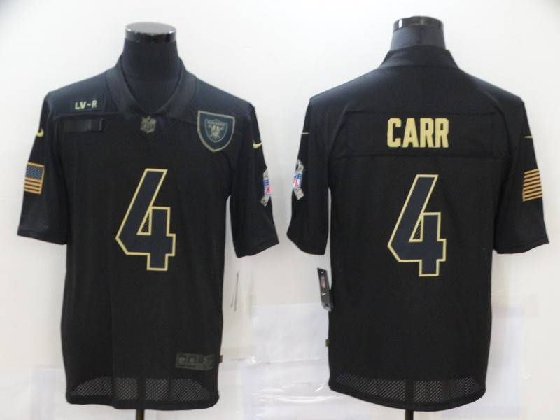 Las Vegas Raiders Black Gold Salute To Service NFL Jersey