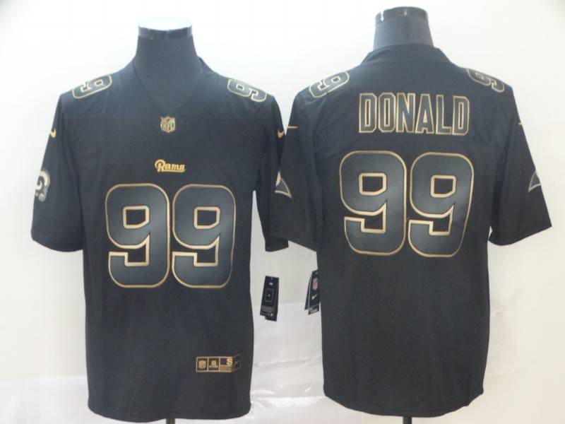 Los Angeles Rams Black Gold Vapor Limited NFL Jersey