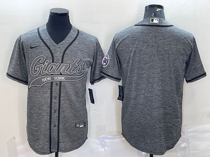 New York Giants Grey MLB&NFL Jersey