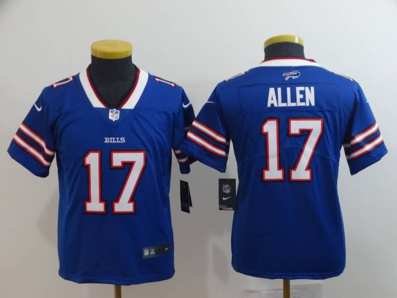 Kids Buffalo Bills ALLEN #17 Blue NFL Jersey