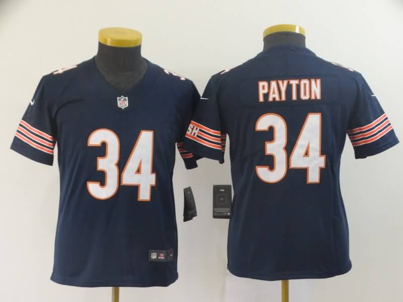 Kids Chicago Bears PAYTON #34 Dark Blue NFL Jersey