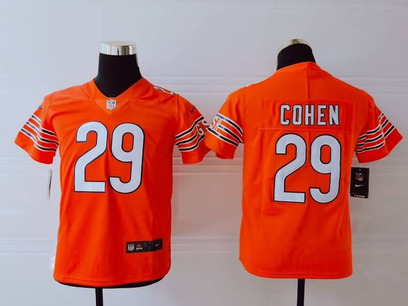 Kids Chicago Bears COHEN #29 Orange NFL Jersey