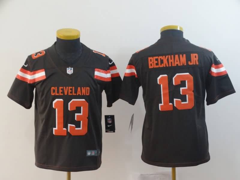 Kids Cleveland Browns BECKHAM JR #13 Brown NFL Jersey 02