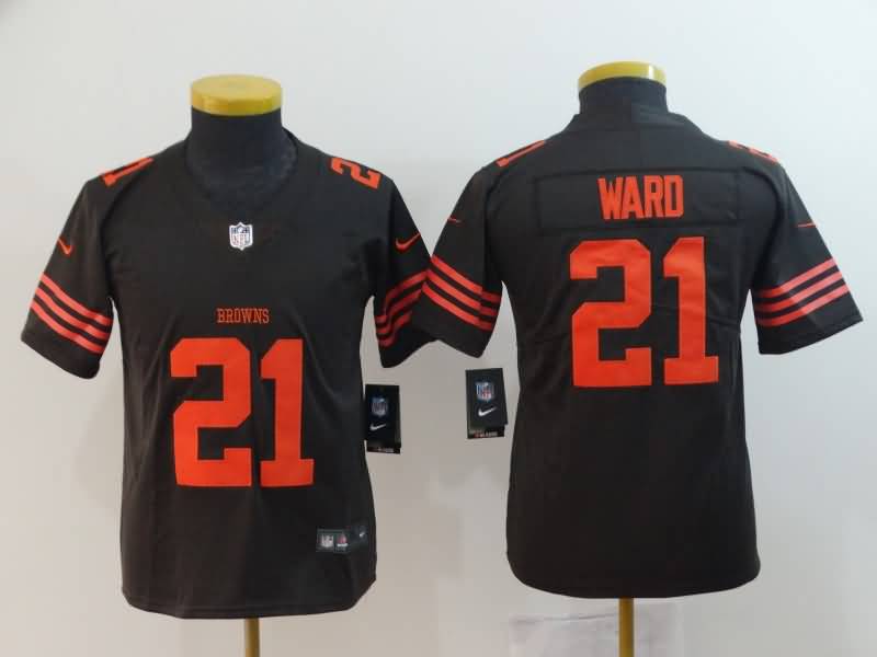 Kids Cleveland Browns WARD #21 Brown NFL Jersey