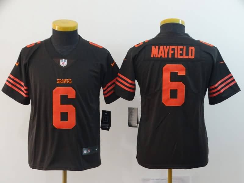 Kids Cleveland Browns MAYFIELD #6 Brown NFL Jersey