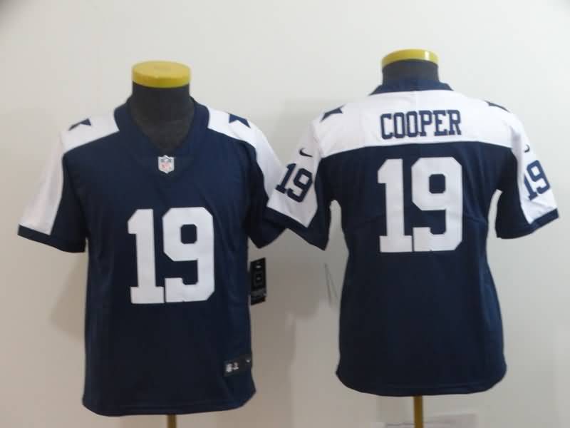 Kids Dallas Cowboys COOPER #19 Dark Blue NFL Jersey 02