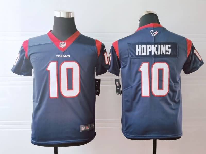 Kids Houston Texans HOPKINS #10 Dark Blue NFL Jersey