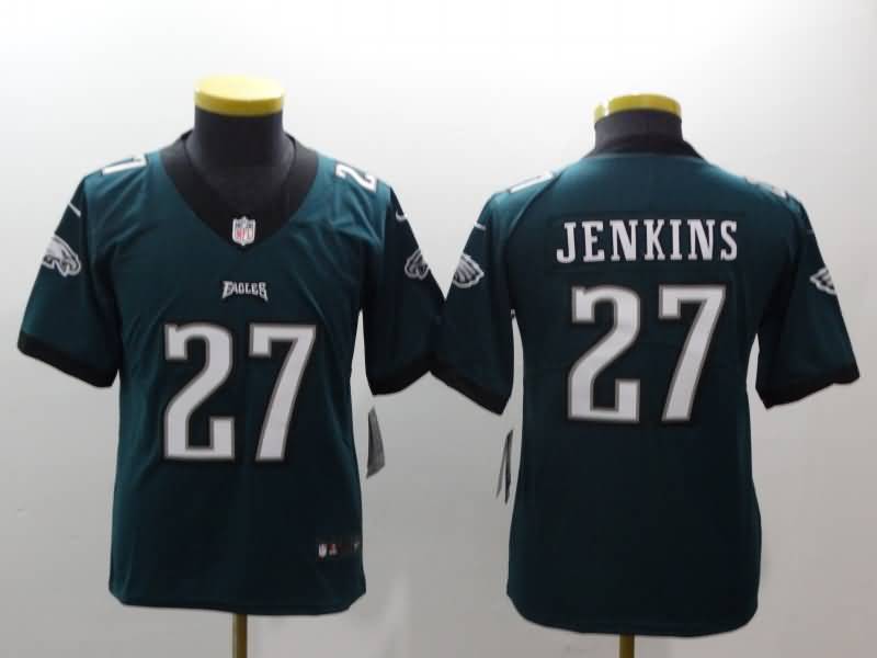 Kids Philadelphia Eagles JENKINS #27 Green NFL Jersey