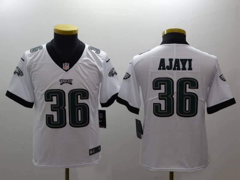 Kids Philadelphia Eagles AJAYI #36 White NFL Jersey