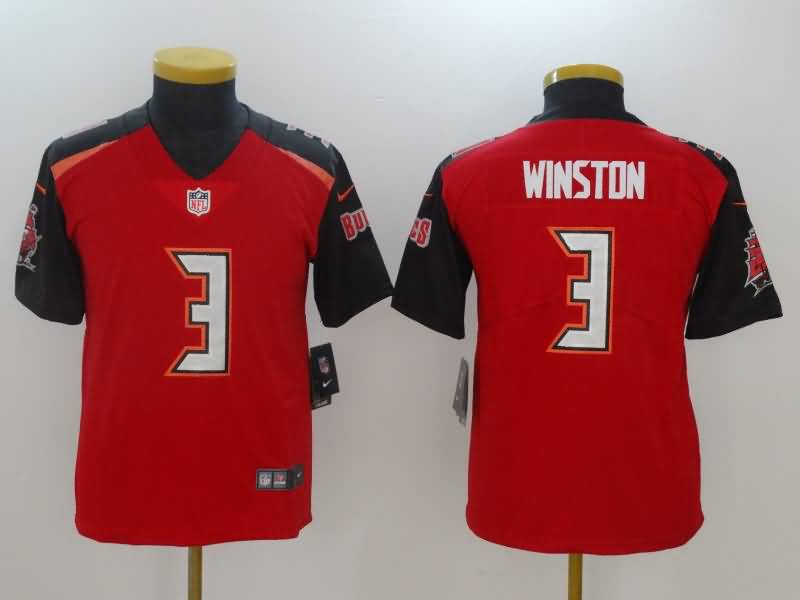 Kids Tampa Bay Buccaneers WINSTON #3 Red NFL Jersey