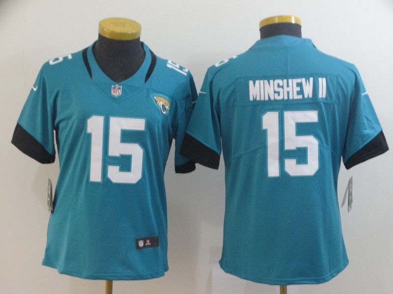 Jacksonville Jaguars MINSHEW II #15 Green Women NFL Jersey