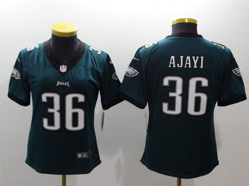 Philadelphia Eagles AJAYI #36 Green Women NFL Jersey