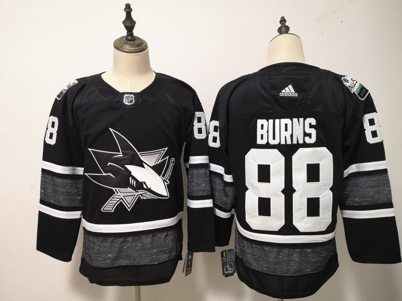 2019 San Jose Sharks BURNS #88 Black All Star NHL Jersey