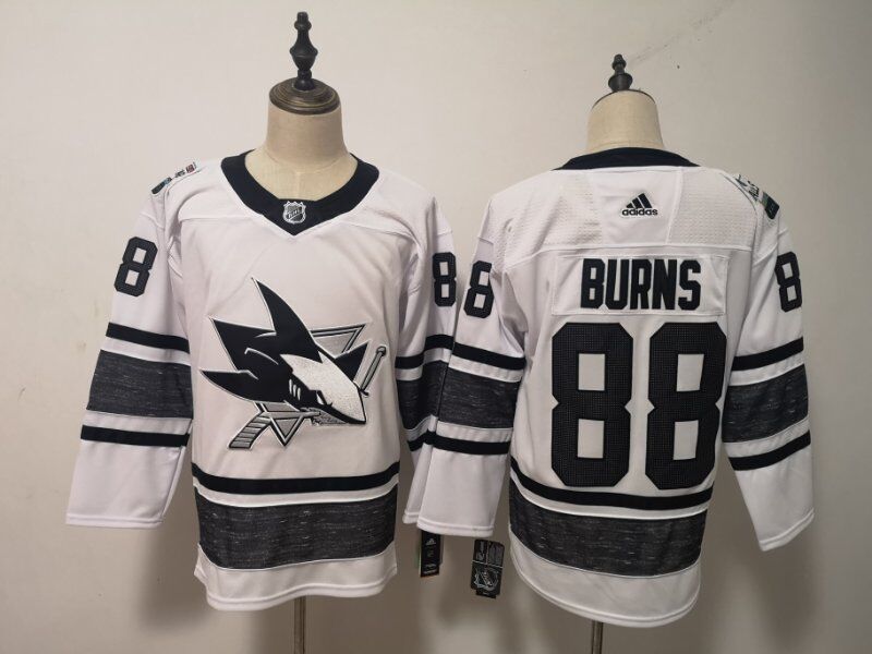 2019 San Jose Sharks BURNS #88 White All Star NHL Jersey