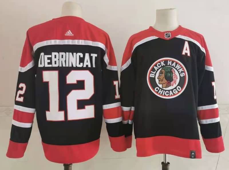 Chicago Blackhawks DEBRINCAT #12 Black NHL Jersey 02