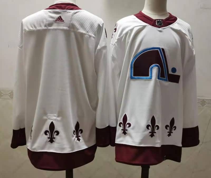 Colorado Avalanche Custom White Classica NHL Jersey