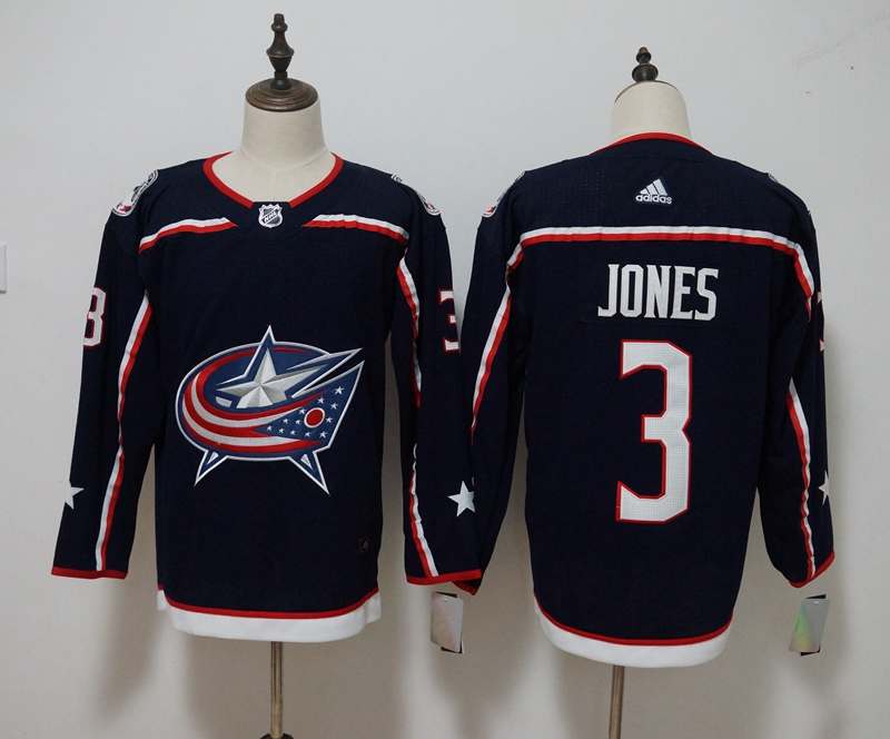 Columbus Blue Jackets JONES #3 Blue NHL Jersey