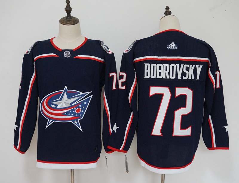 Columbus Blue Jackets BOBROVSKY #72 Blue NHL Jersey