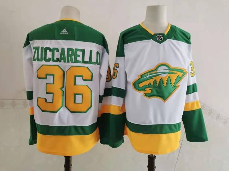 Minnesota Wild ZUCCARELLO #36 White NHL Jersey