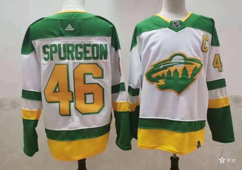 Minnesota Wild SPURGEON #46 White NHL Jersey