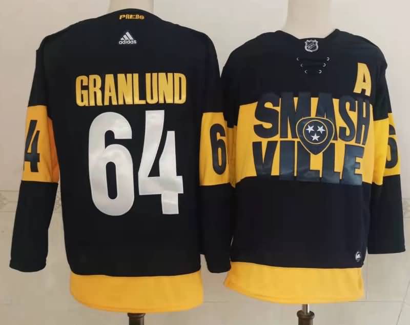 Nashville Predators GRANLUND #64 Black NHL Jersey