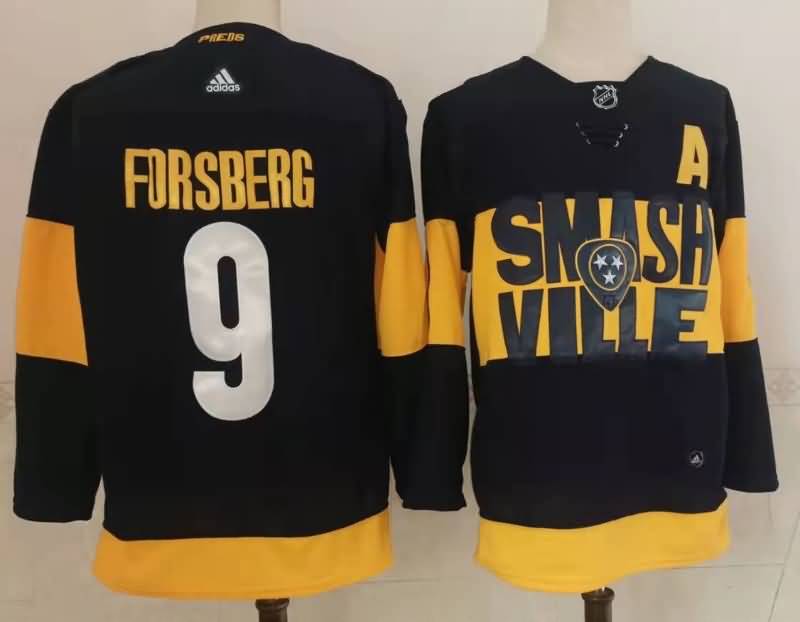 Nashville Predators FORSBERG #9 Black NHL Jersey