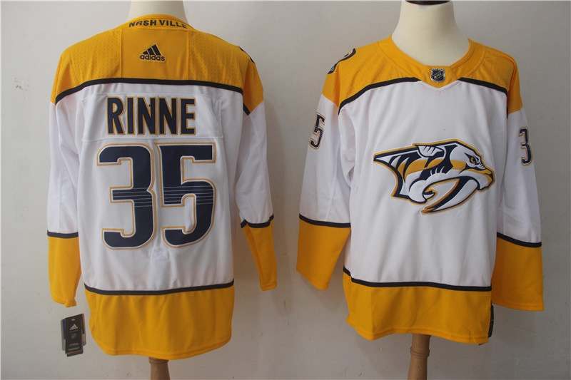 Nashville Predators RINNE #35 White NHL Jersey