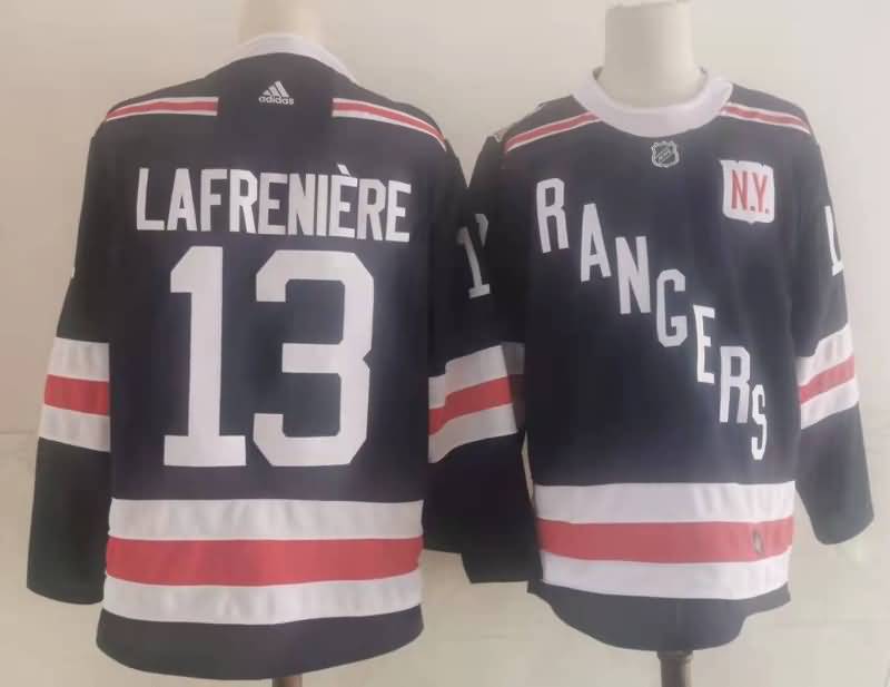 New York Rangers LAFRENIERE #13 Dark Blue NHL Jersey