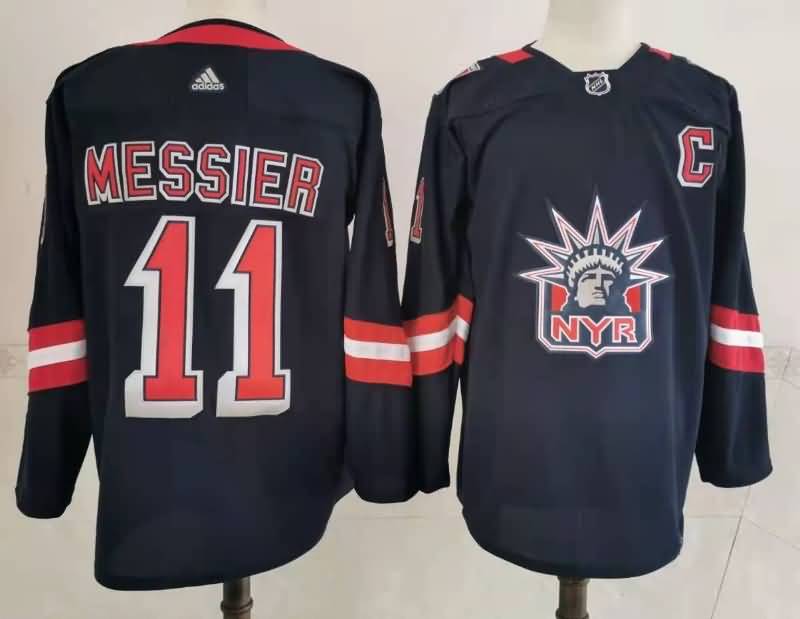 New York Rangers MESSIER #11 Dark Blue Classics NHL Jersey