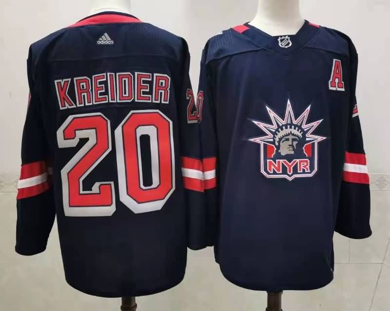 New York Rangers KREIDER #20 Dark Blue Classics NHL Jersey