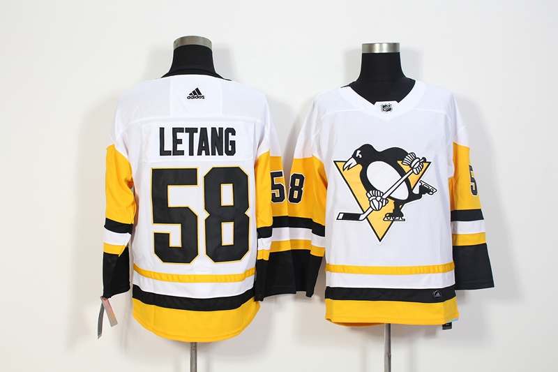 Pittsburgh Penguins LETANG #58 White NHL Jersey