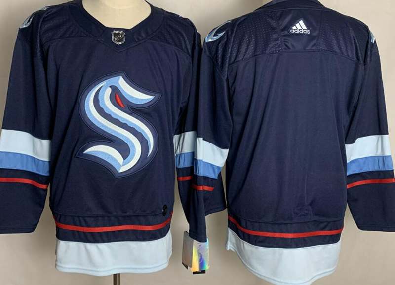 Seattle Kraken Custom Dark Blue NHL Jersey