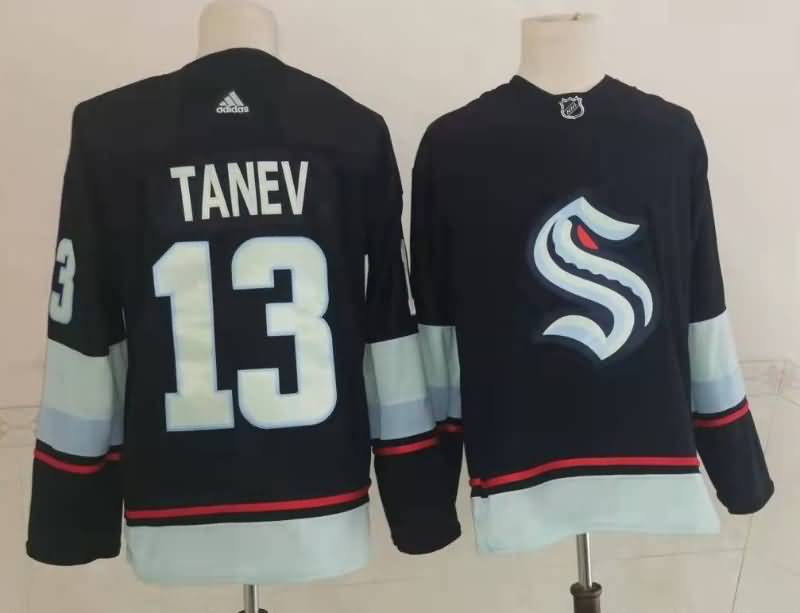 Seattle Kraken TANEV #13 Dark Blue NHL Jersey