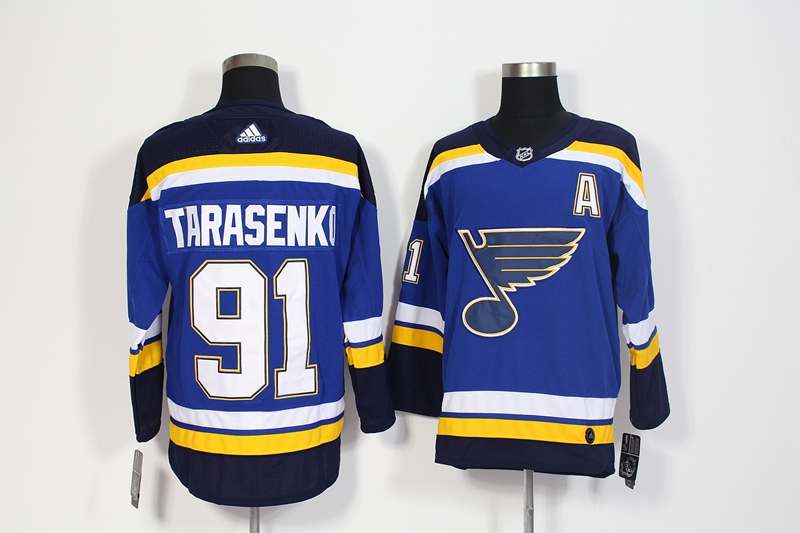 St Louis Blues TARASENKO #91 Blue NHL Jersey