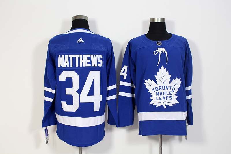 Toronto Maple Leafs MATTHEWS #34 Blue NHL Jersey