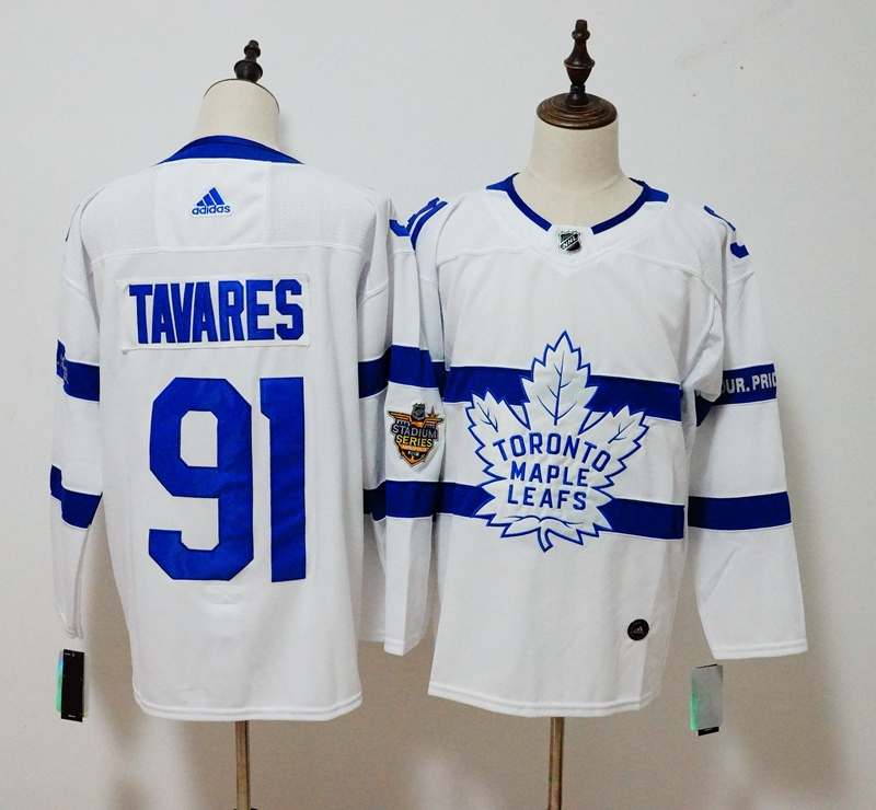 Toronto Maple Leafs TAVARES #91 White NHL Jersey 02
