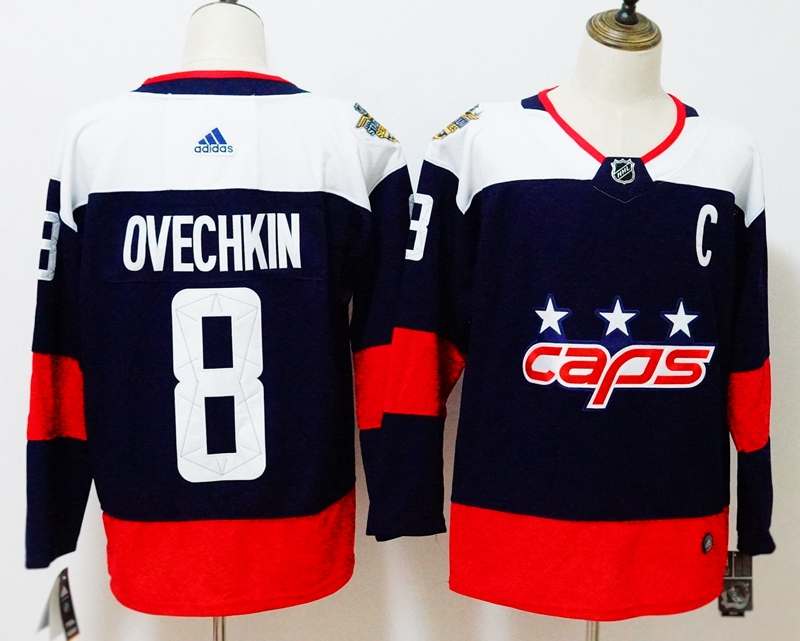 Washington Capitals OVECHKIN #8 Dark Blue NHL Jersey