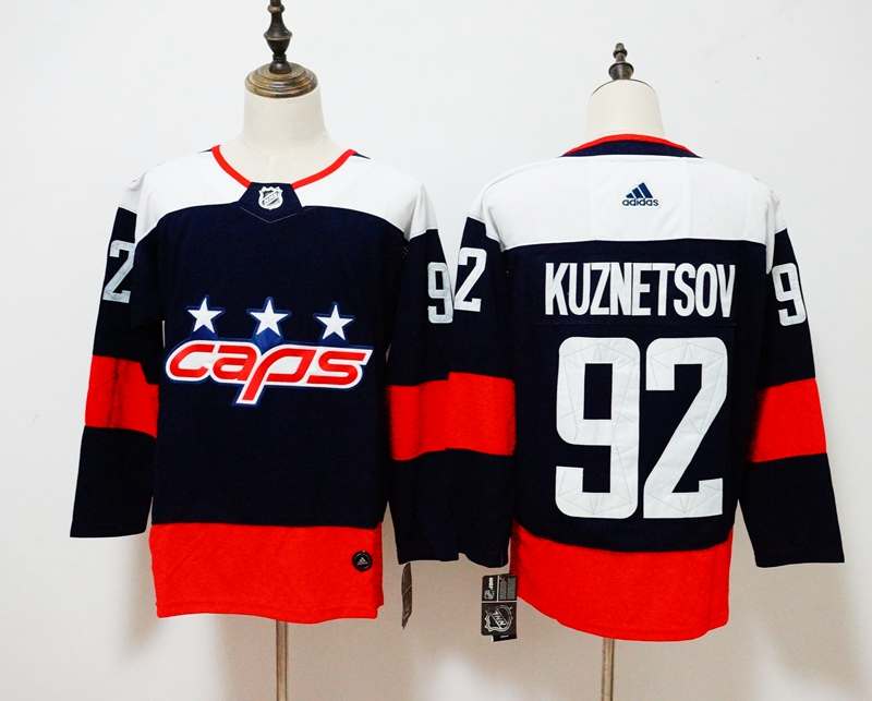 Washington Capitals KUZNETSOV #92 Dark Blue NHL Jersey