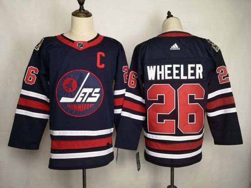 Winnipeg Jets WHEELER #26 Dark Blue Classics NHL Jersey