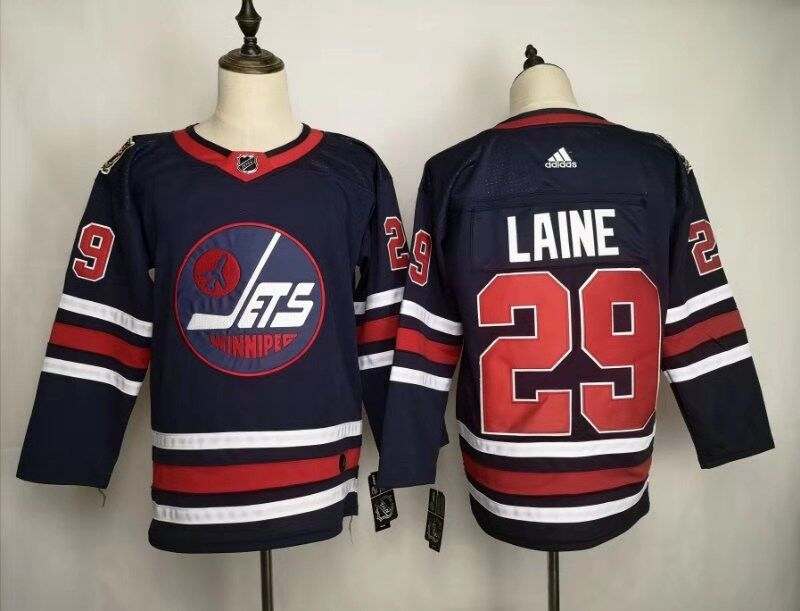 Winnipeg Jets LAINE #29 Dark Blue Classics NHL Jersey